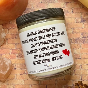 Best Friend Gift, Scented Candle, Gift For Best Friend, Gift For Her, Friendship Gift, Funny Gift, Personalized Gifts, Best Friend