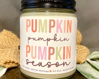 Pumpkin Season, Fall Decor, Retro Fall Decor, Fall Candles, Pumpkin Fall Decor, Autumn Decor