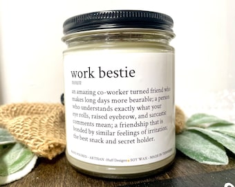 Work Bestie, Coworker Gift, Co-Worker Gift, Workplace Gift, Corporate Lingo, Work Email, Funny Gifts for Work, Work Humor, Work Wife, Boho