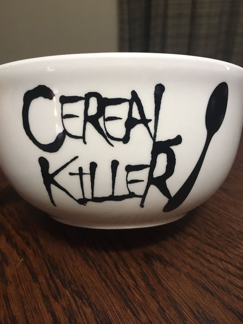 Cereal Killer Bowl / Serial Killer Bowl / Cereal Bowl / Cereal Etsy