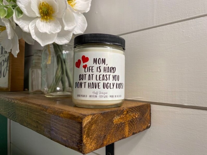 Ugly Children, Candle for Mom, Mothers Day Gift, Mom Birthday Gift, Gift for Mom, Gift from Daughter, Gift for Her, Mom Gift, Funny Candle image 4
