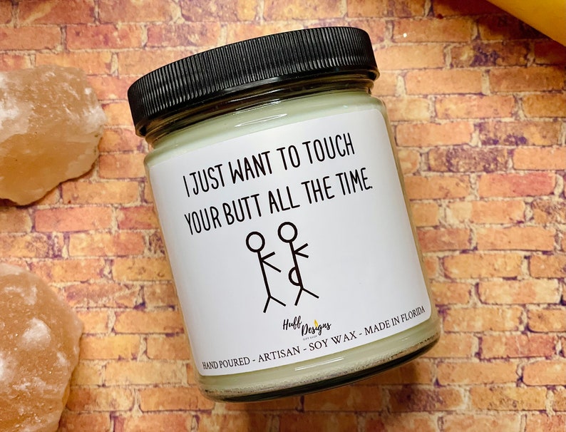 Touch Your Butt Anniversary Gift for him, husband, boyfriend Anniversary Gift for her, him, them, couple, Gift, Boyfriend Birthday, Funny image 1