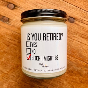 Is you Retired? Bitch I might be, retirement gifts for woman, retirement party gifts, personalized, funny retirement gag gift, funny Bohot
