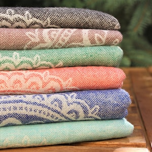 All Organic Cotton Towel, Mandala Pattern Peshtemal for Bath Yoga Sauna Beach, Size 39''x70''