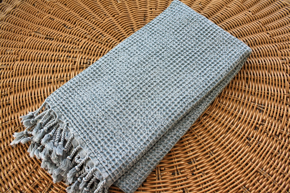 Waffle Towel Wrap Waffle Bath Towel Handmade Towel boho | Etsy