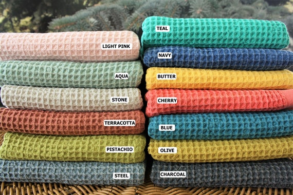 Pure Cotton Waffle Knit Kitchen Hand Towel – Terra Powders