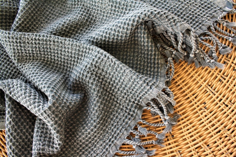 Waffle Bath Towel Waffle Towels Black Towel Beach Towels - Etsy