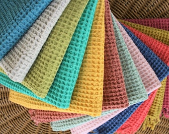 Natural Cotton Waffle Hand Towels Soft Kitchen Towel Towel Extra HIGH Quality towel for kitchen towel hand towel WAFFLE Hand TOWELS 40x20&quot;