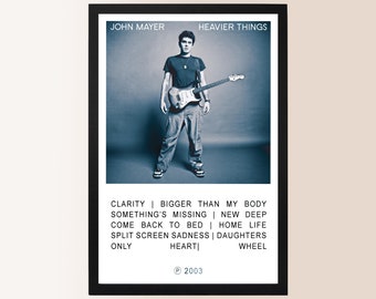 John Mayer Poster John Mayer Design Wall Decor Celebrity John Mayer Wall Decor Gift for Him Gift for Her