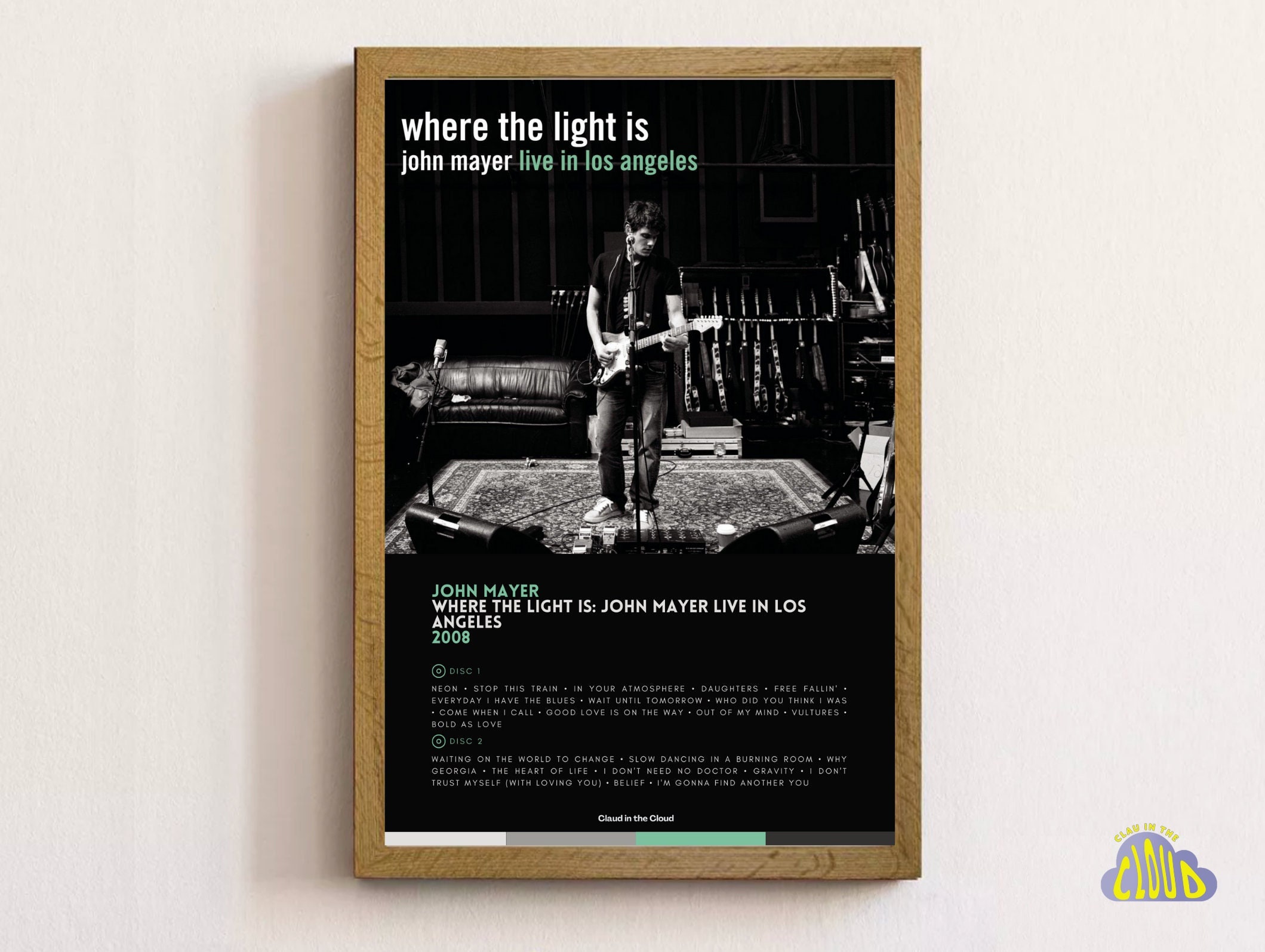 John Mayer Where the Light is Album Poster John Mayer Poster - Etsy