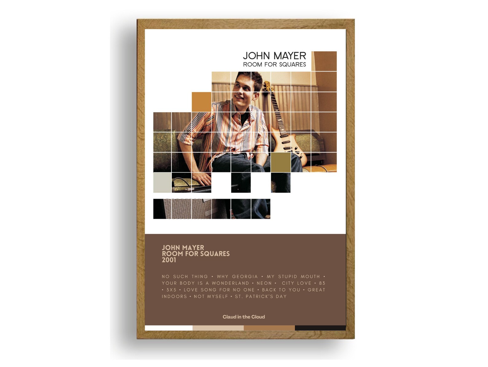 John Mayer Room for Squares Poster Printable John Mayer Fan Etsy