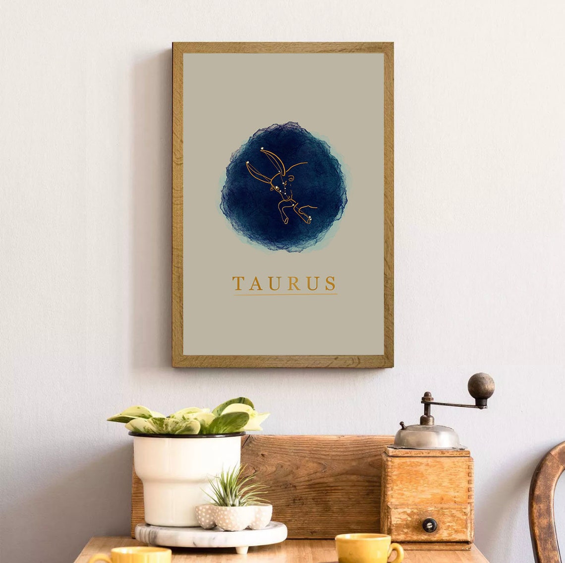 Taurus Zodiac Poster Sign Print Birth Month Astrology Zodiac - Etsy