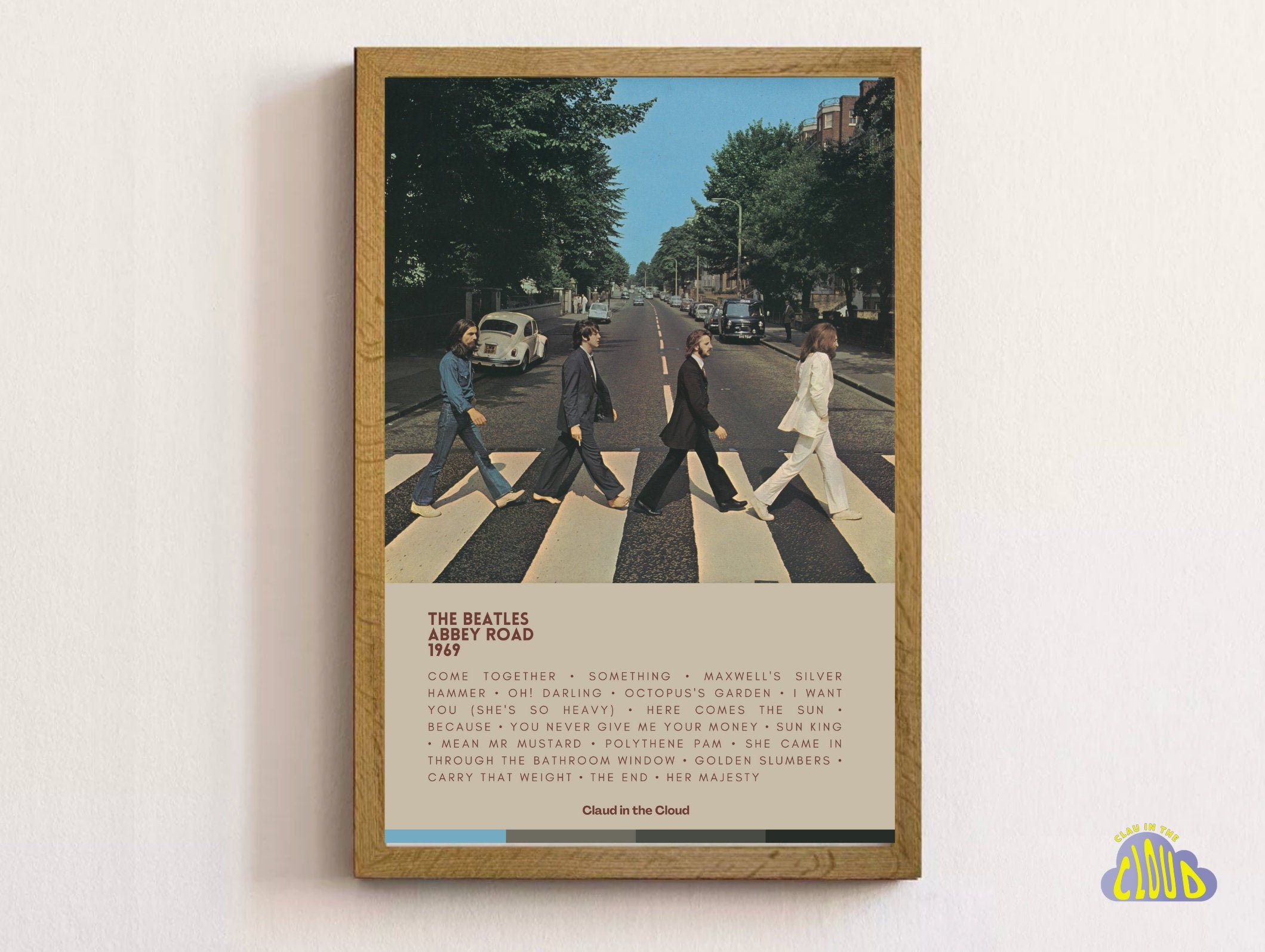 The Beatles Abbey Road Poster Beatles Album Cover Poster Etsy