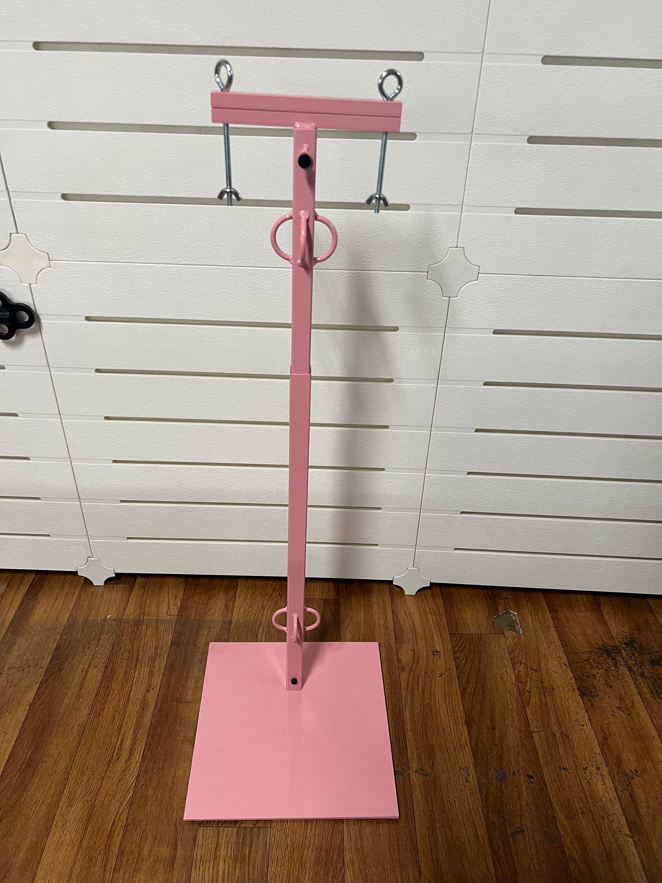 Pretty in Pink Cock and Ball Pillory Stand CBT Clamp BDSM