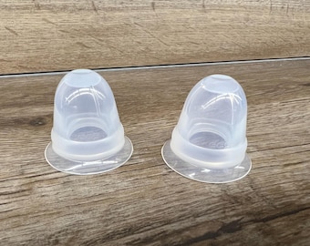 Super Silicone Nip Vacuum Suckers with Clamp Case - Pair