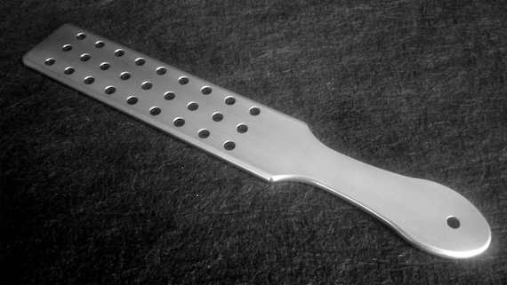 Grater Spanking Paddle from Ballistic Metal, Spanking Fetish, Master, Mistress, Aluminum or Stainless Steel Impact Device