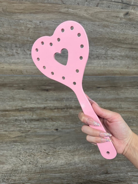 Harleys Pretty in Pink Heart Aluminum Paddle From
