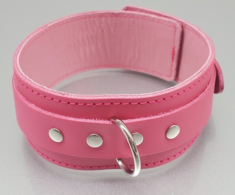 1 Wide Leather Dring Day Collar Restraint 1 Etsy