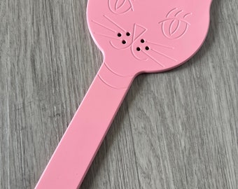 Pink Kinky Kitty Cat Face Aluminum Spanking Paddle Meow Ballistic Metal, Spanking Fetish, Mistress, BDSM, Bondage, Steel Impact Device