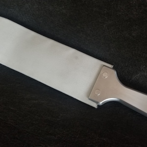 Fire Hose Slapper Spanking Strap with Aluminum Handle from Ballistic Metal, Spanking Fetish, Master, Mistress, Paddle Steel
