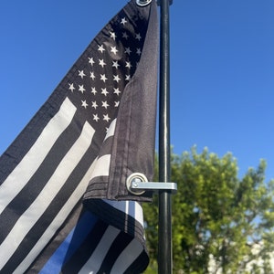 Quick Release Flag Pole Whip Mount Kit vehicles Jeep, ATV UTV, Sandrail, Off Road Saftey Truck Bed Antenna Rod Holder Clips 1/4  1/2