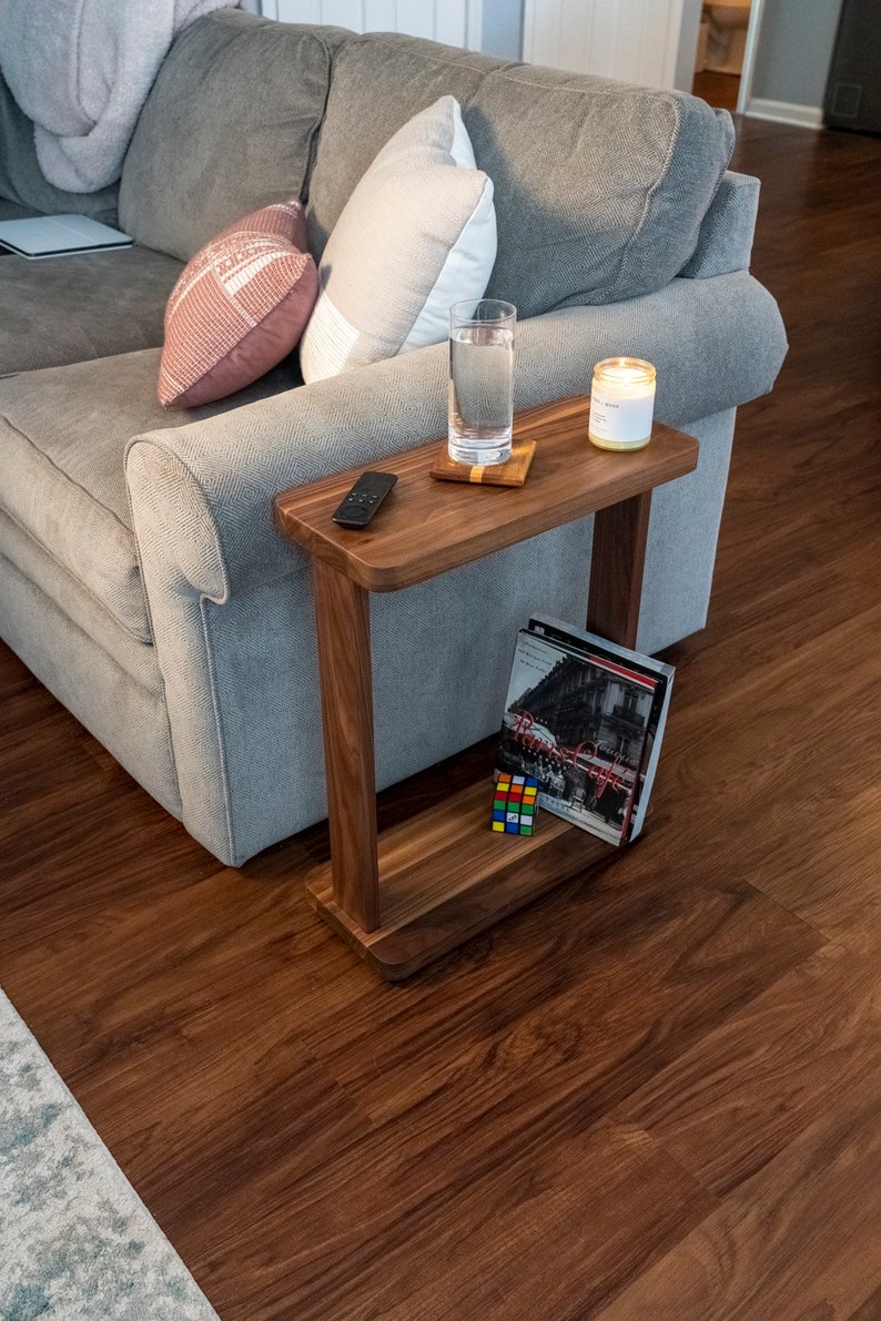 Classic Tall Liz Table in Walnut with a Simple, Elegant Design