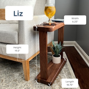 Handcrafted All-Wood Liz Table in Ash, Cherry, or Walnut Wood