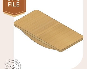 Kids Balance Board CNC File: DIY Wooden Wobble Toy (Digital Download)