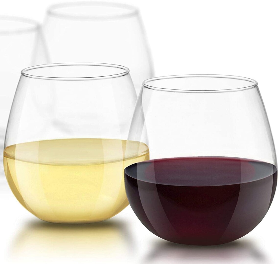 Libbey Vina Stemless Red Wine Glasses set of 4 Etsy