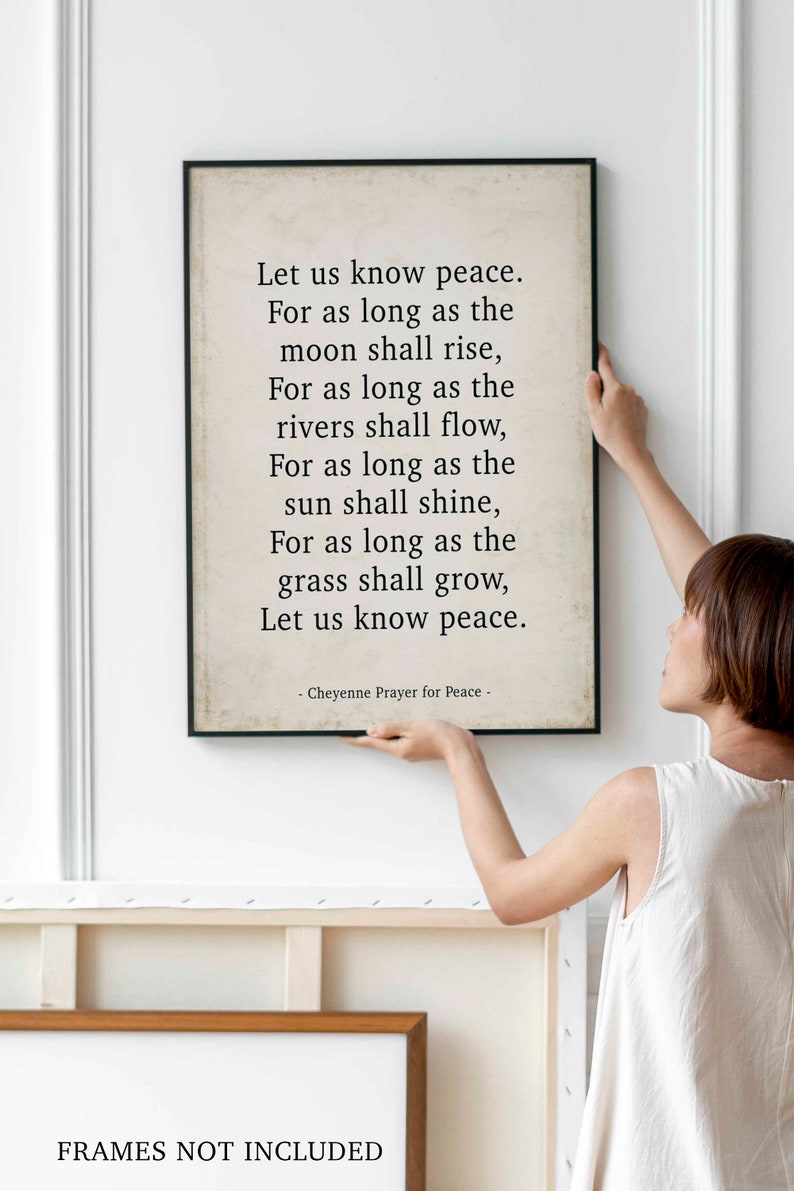 PRINTABLE Cheyenne Prayer For Peace Native American Custom Etsy Australia PRINTABLE Cheyenne Prayer For Peace Native American Custom Etsy Australia
