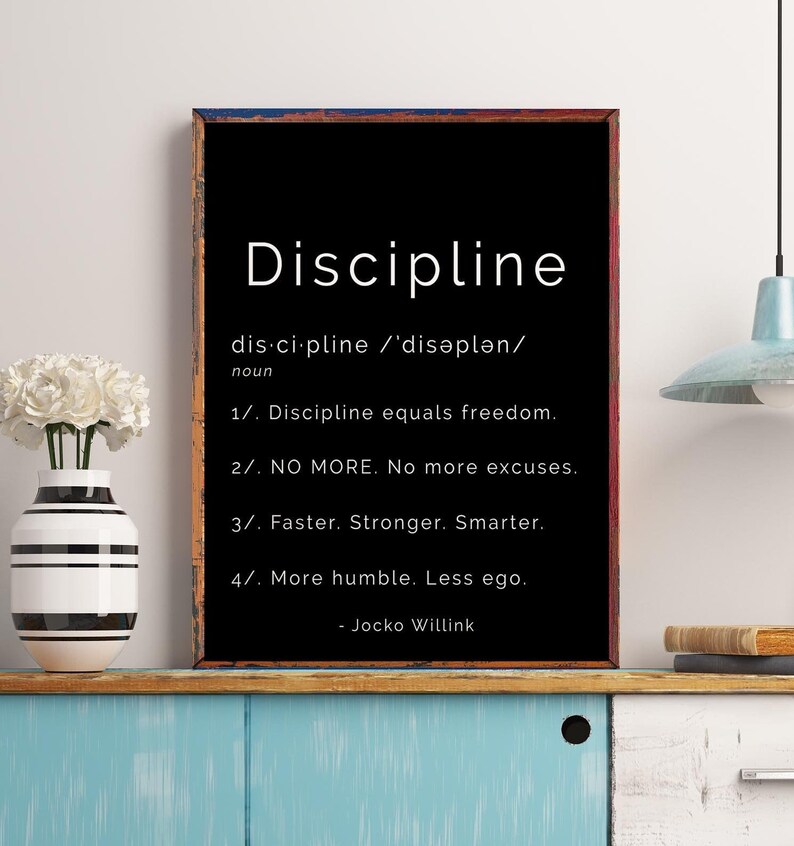 PRINTABLE Jocko Willink Discipline Quote Print INSTANT Etsy Ireland