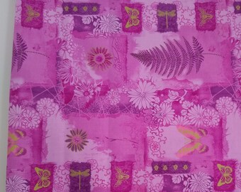 Northcott Fabric with  Lavender with gold accents, 100% Cotton, Masks