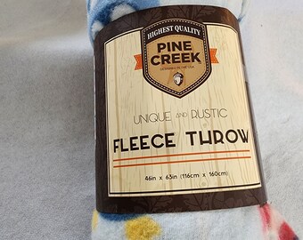 Jeté en polaire pour bébé : pingouins espiègles, Pine Creek (46 po. x 63 po.)