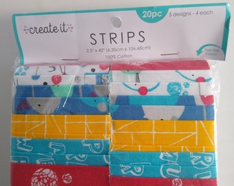 Jelly Roll,  2.5 x  42, 20 pc, Fabric, Cotton