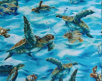 Ocean Delight by North American Wildlife, Fabric,100% Cotton, Mask