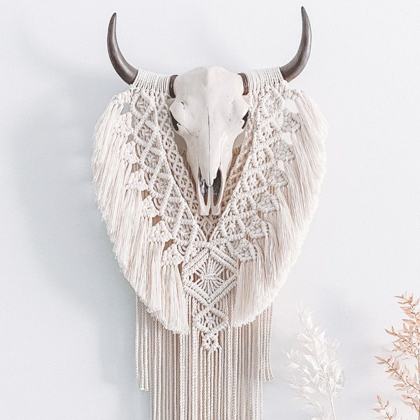 Painted Cow Skull - Etsy