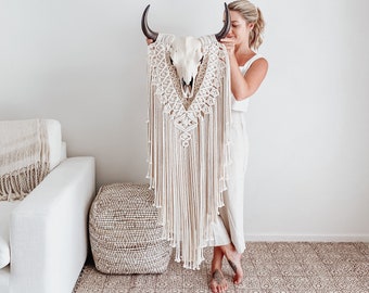 Painted Cow Skull - Etsy