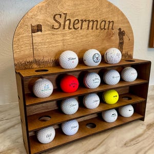 Golf Ball Display, Golf Ball Stand, Laser Cut File SVG, Digital Download