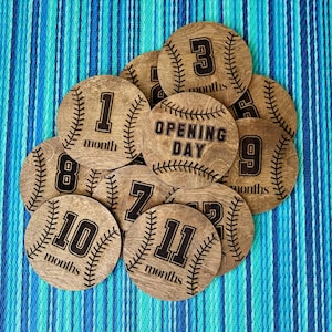 Baseball Baby Monthly Milestones