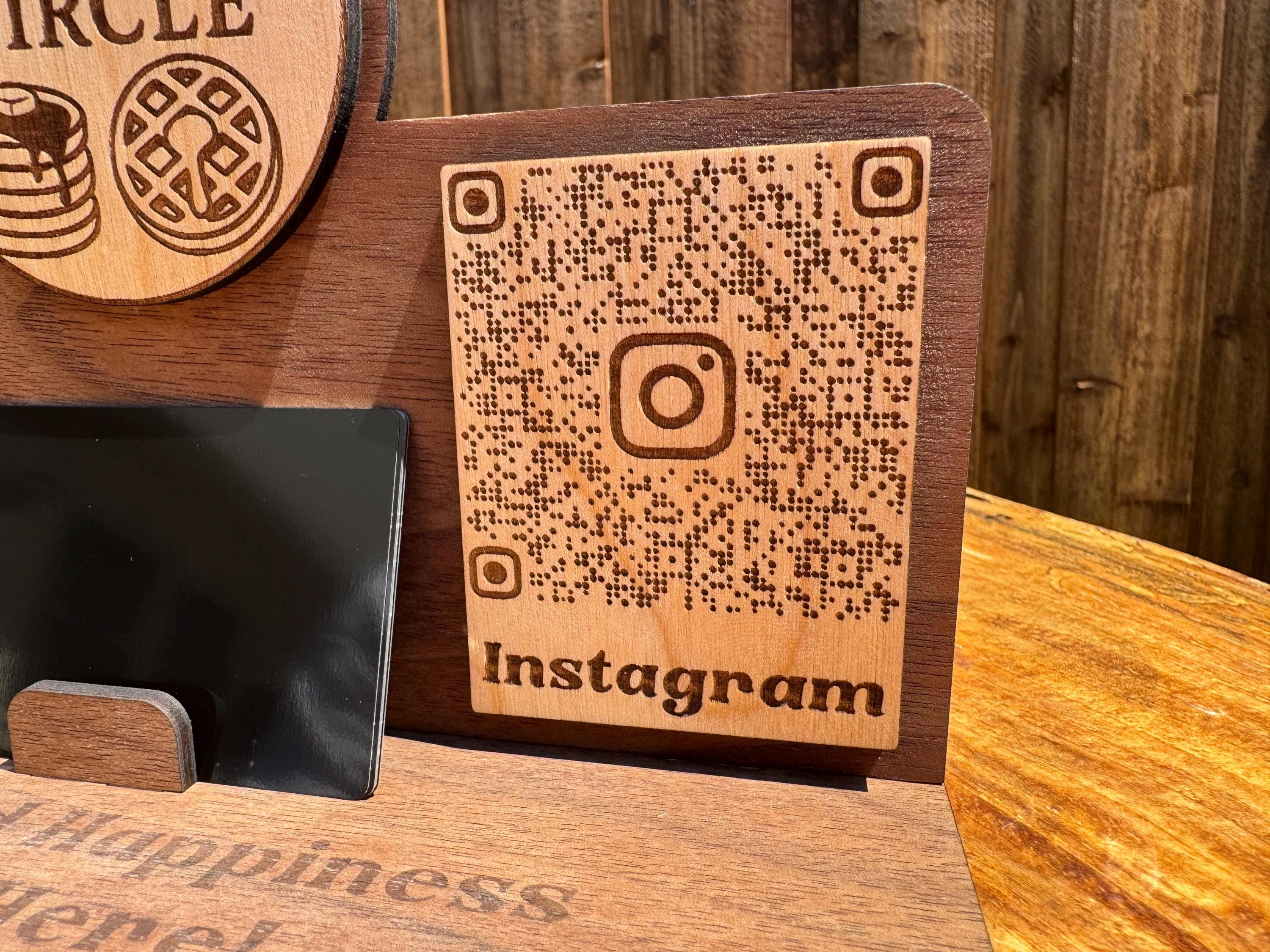 Business Card Holder, Qr Code Display Stand, Laser Cut File, SVG - AI ...