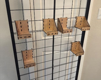 Wire Rack Display Brackets, Sign Display, Shelf, Adjustable width, Market Display, Laser Cut File, SVG - AI - DXF, Digital Download