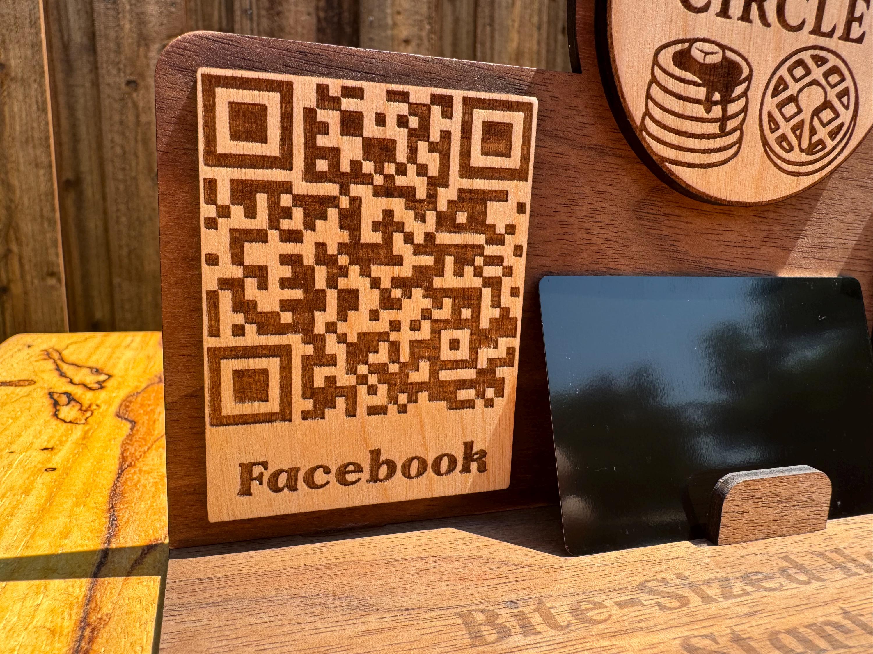 Business Card Holder, Qr Code Display Stand, Laser Cut File, SVG - AI ...