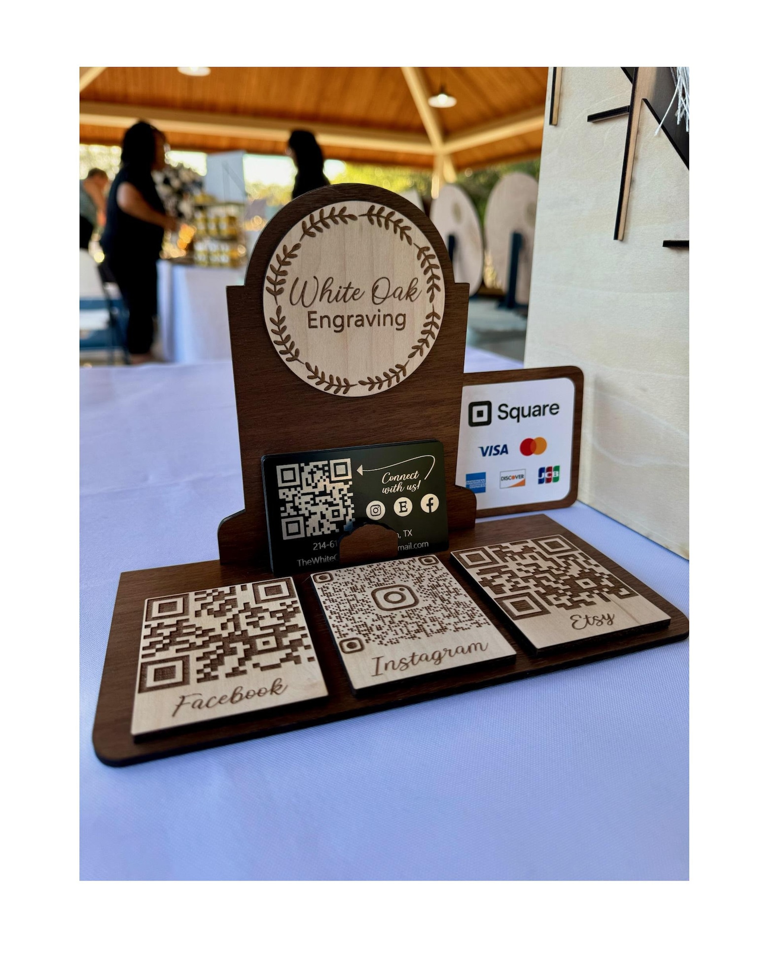 Business Card Holder, Qr Code Display Stand, Laser Cut File, SVG - AI ...