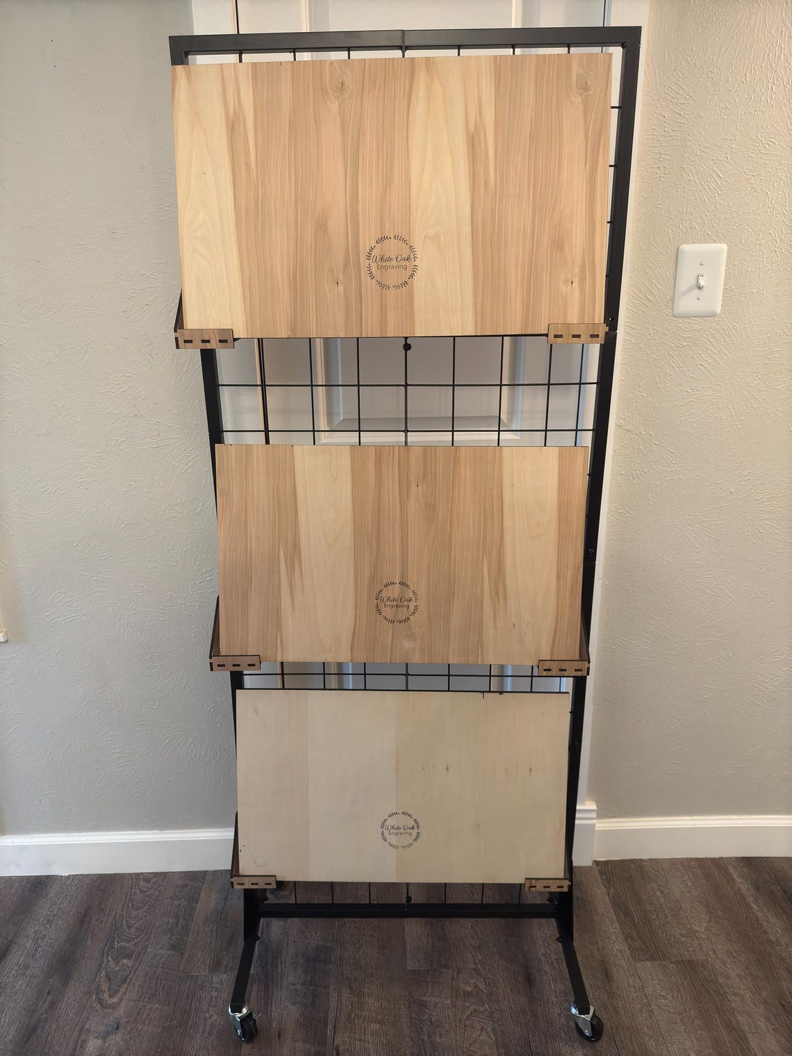 Wire Rack Display Brackets: Adjustable Width, Laser Cut File (SVG, AI ...