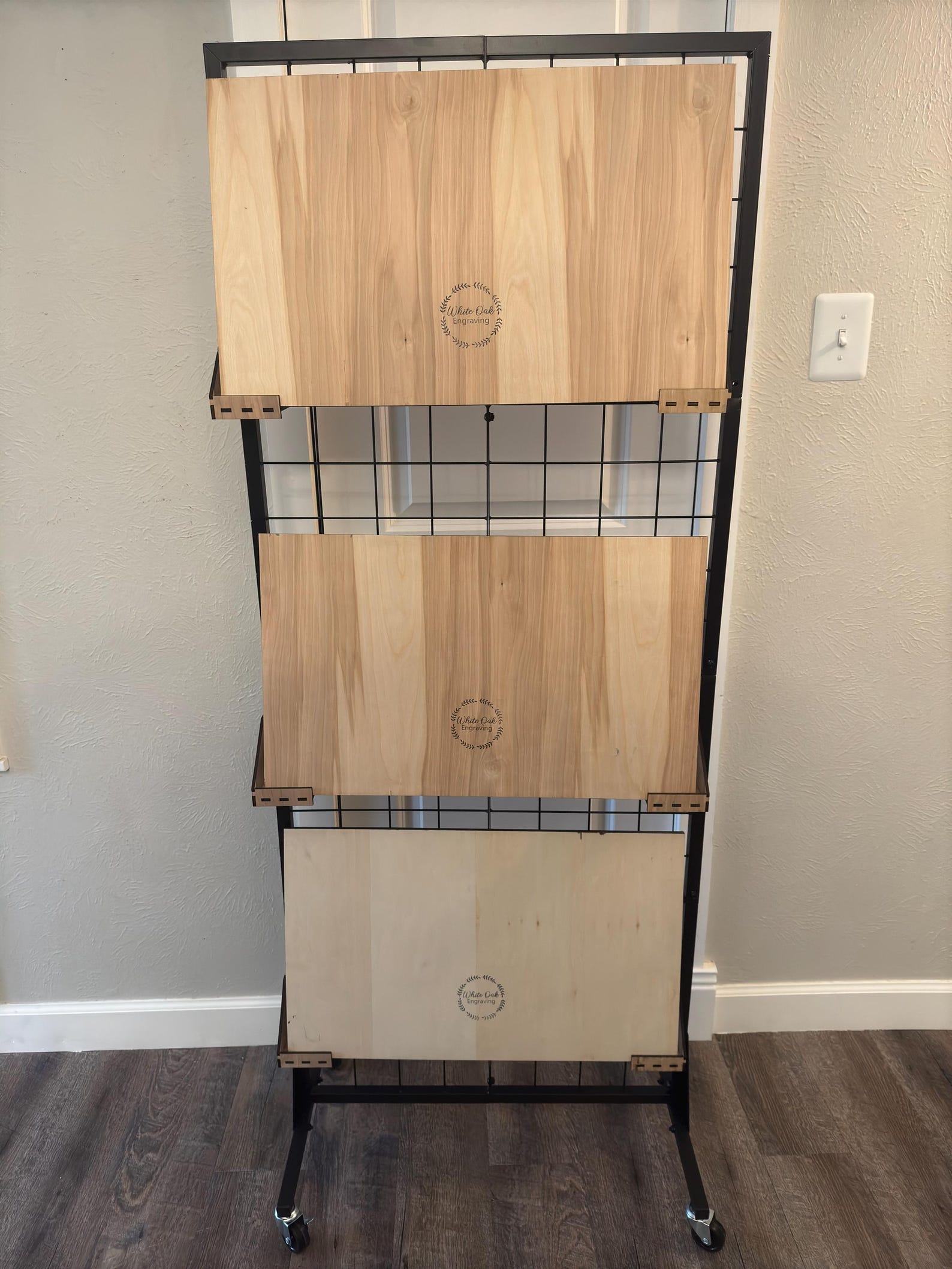 Wire Rack Display Top Wire Rack Display Brackets: Adjustable Width, Laser Cut File (SVG, AI ...