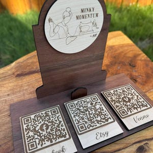 Business Card Holder, Qr Code Display Stand, Laser Cut File, SVG - AI ...