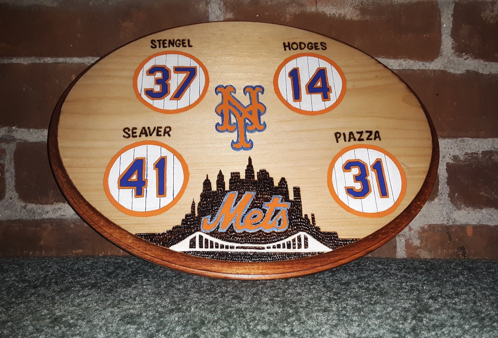 NY METS RETIRED NUMBER 6 SIGNS HALL OF FAME SEAVER PIAZZA HODGES