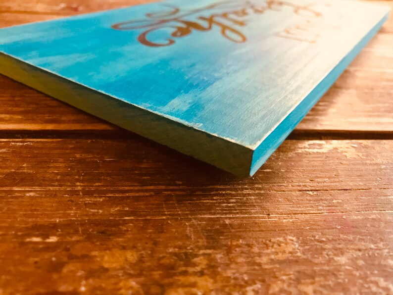 Just Breathe hand painted wood sign wall art home decor | Etsy