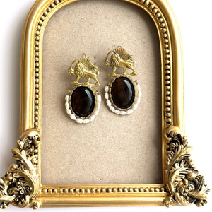 Handmade Pahlavi Earrings Shiro khorshid Valentine Nowruz Norooz Crown Best Gift Mother’s Day