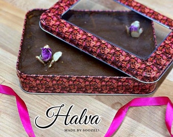 Halva Azafrán Agua de rosas recién horneada Nowruz Norooz Casero